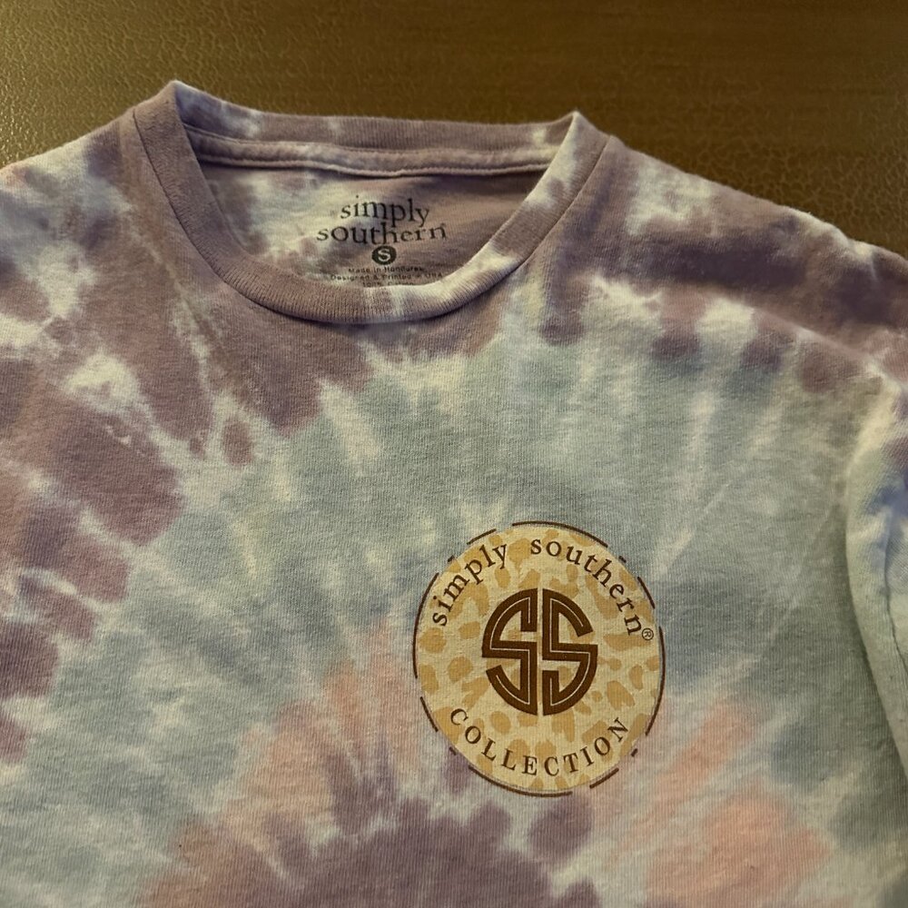 Simply Southern Collection - Tie Dye Long Sleeve TShirt - Sloth - Picture 3 of 4